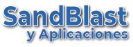 Logo pie de página Sand Blast y Aplicaciones
